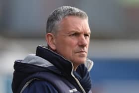 John Askey is not thinking about Hartlepool United's upcoming fixture with relegation rivals Crawley Town. (Photo: Mark Fletcher | MI News)