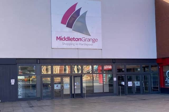 The victim was robbed in Middleton Grange Shopping Centre in Hartlepool.