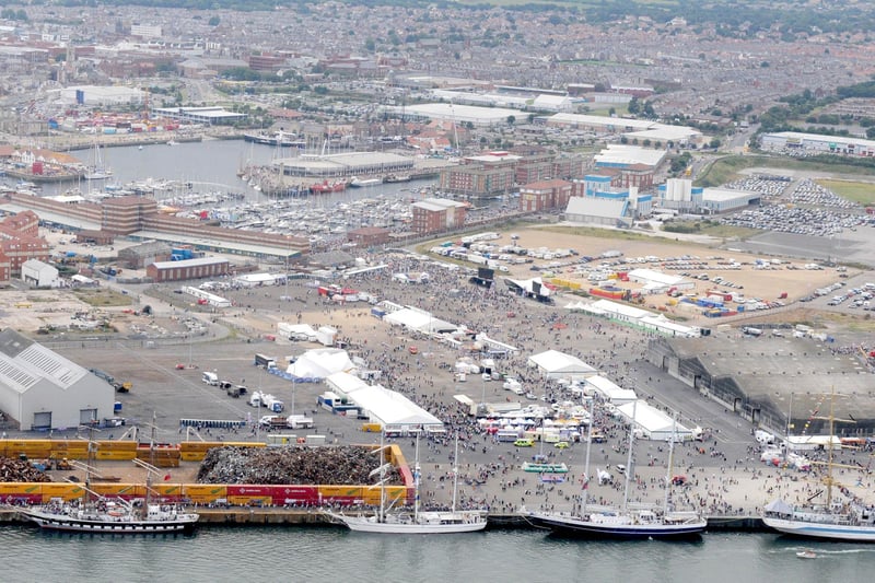 The Tall ships are all ready and moored in at the Hartlepool docks.