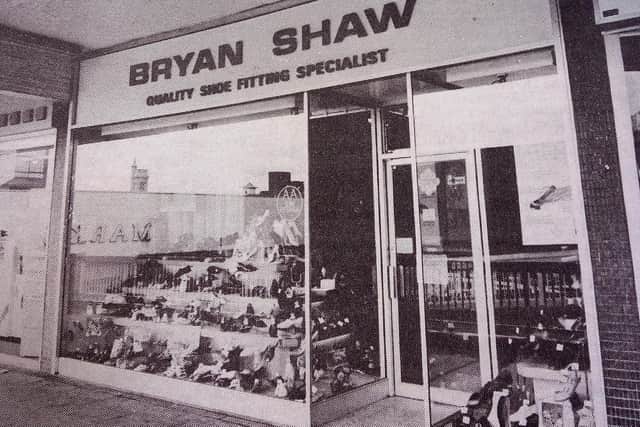 Bryan Shaw's shoe shop which closed in 1993 after 21 years in town.