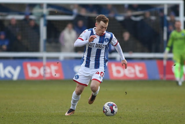 Kemp came within inches of giving Hartlepool victory against Leyton Orient when hitting the bar. The midfielder remains a key player for John Askey. (Photo: Michael Driver | MI News)