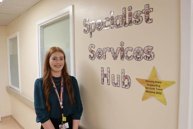 Amy Todd-Davis, 20, clerical officer at the University Hospital of Hartlepool.