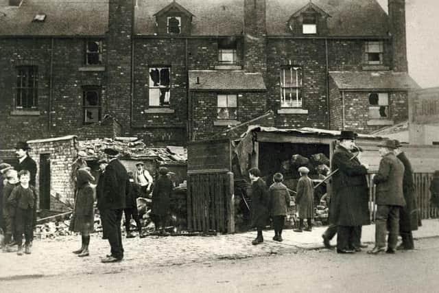 The aftermath of the Bombardment of the Hartlepools. Picture courtesy of Hartlepool Borough Council.