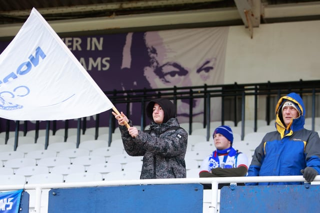 Pools fans show their support inside the Suit Direct Stadium. (Photo: Michael Driver | MI News)