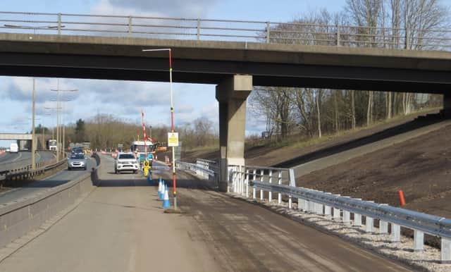 The stretch of the A19 where the work has been carried out.
