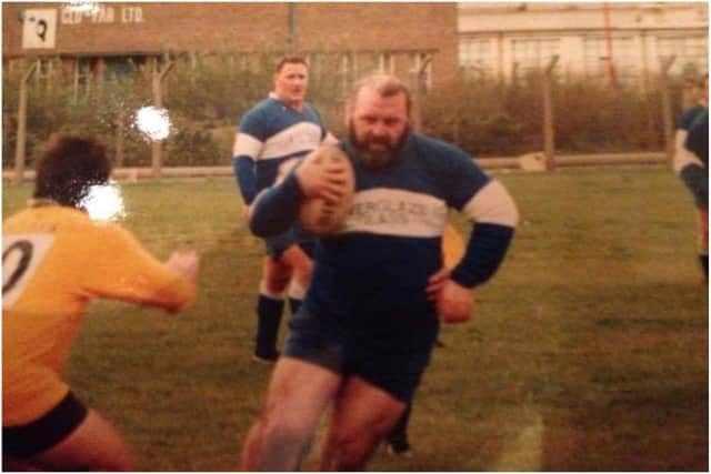 Robert played as a loose end prop for many of the town’s rugby clubs during his younger days.