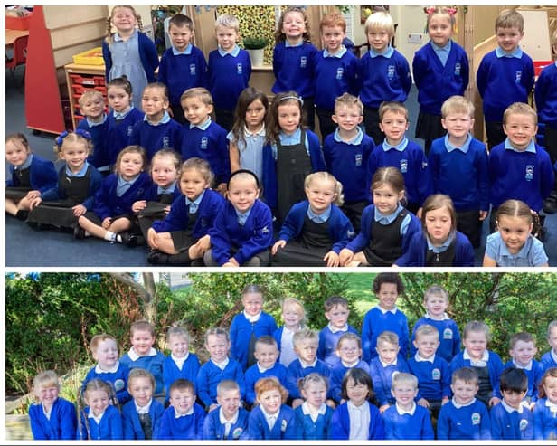 Just two of the reception class photographs sent to us by Hartlepool schools.
