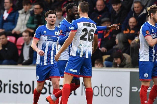 After leading the line in a 3-1 win in Yorkshire in November, Dieseruvwe produced one of the most memorable performances of his Pools career in the reverse fixture at the Suit Direct Stadium. Having missed just over a month with injury, he scored a brace to help his side do the double over their rivals.