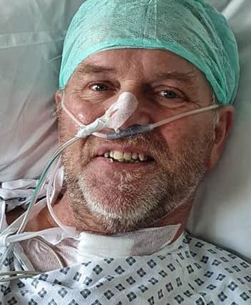 Anthony, 58, spent five weeks in North Tees hospital.