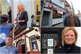 Clockwise from left: Anna Campbell, John Gate of Idols bar, Janice Auton of Poppys Hairdressing and Lee Dexter of Seaton Carew's Marine Hotel.