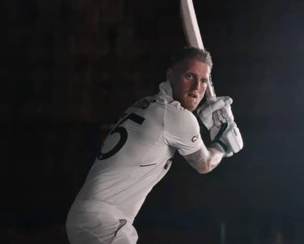 Ben Stokes filmed his segment for the ad in Hartlepool's Northern Studios.
