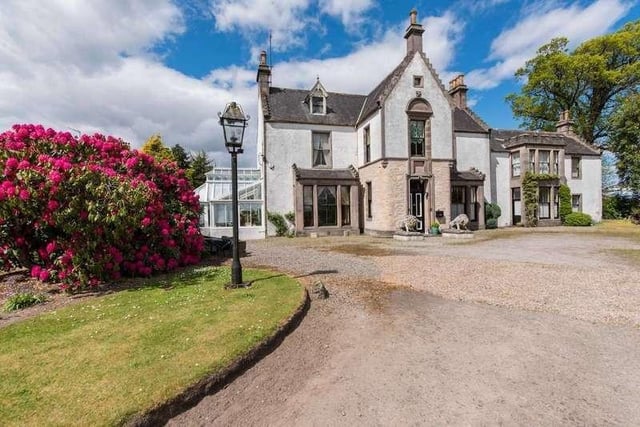 Once a modest Georgian farmhouse, extended into a seven-bedroom mansion house on the southern outskirts of Elgin. Offers over £445,000.