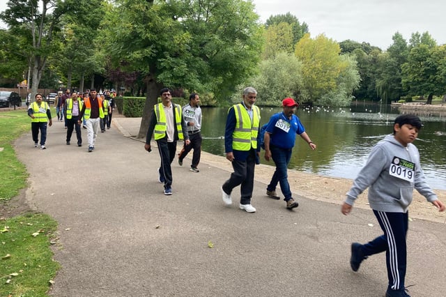 Around 90 people took part in the charity Walk of Peace in Ward Jackson Park.