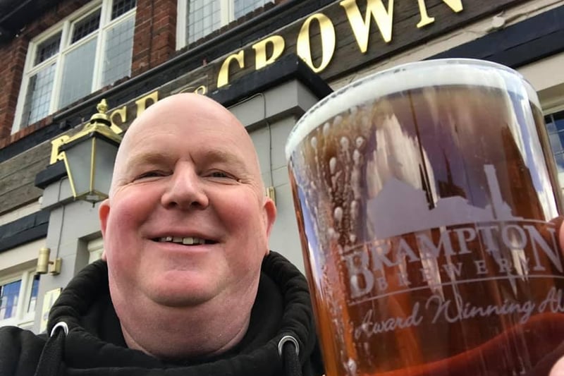 Posting this picture on our Facebook page, Paul Hand said this was his "first pub visit since November so I was very thirsty."