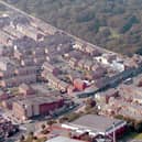 An aerial view of Hartlepool town centre prior to the demolition of the former Odeon cinema.