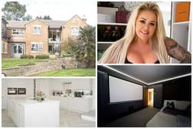 Chelsea (left) is selling her Hartlepool six-bedroom mansion.