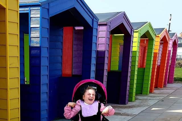 Talia loved her day out beside the seaside recently.