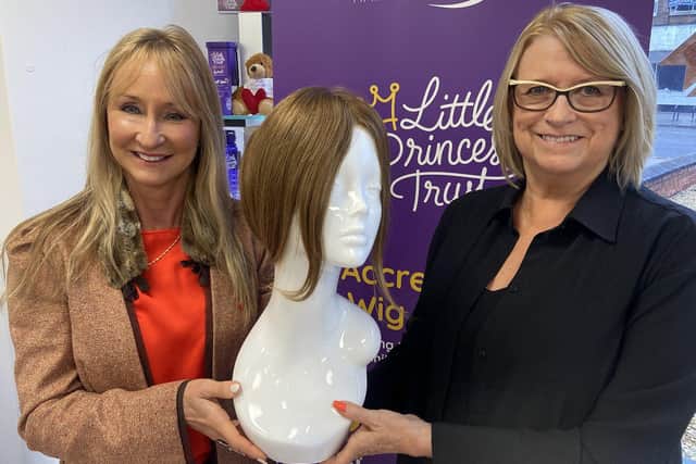 From left, Liz Pullar, specialist wig fitter and salon relationship coordinator, and Janice Auton, owner and founder of Poppy's Hairdressing.