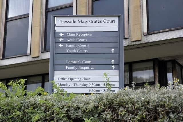 The teenager had no recollection of the incident, Teesside Magistrates Court heard.
