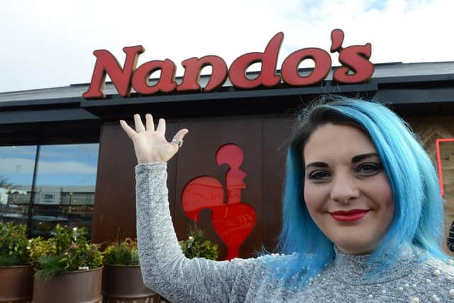 Kathryn Dixon, who cut the ribbon to open Nando's, at the Anchor Retail Park in Hartlepool, back in March.