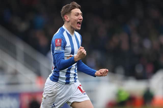 Joe Grey scored the winner as Hartlepool United moved into round four of the FA Cup. (Credit: Mark Fletcher | MI News)