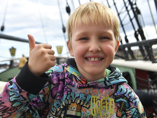 Ethan Buchan gives us a thumbs up.