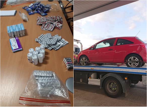 Drugs and vehicle were seized in Hartlepool. Photo: Hartlepool Neighbourhood Police Team
