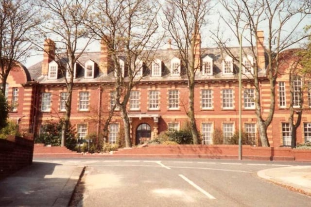 A view of Cameron Hospital from Tunstall Grove, taken in April 1991. Photo: Hartlepool Library Service.