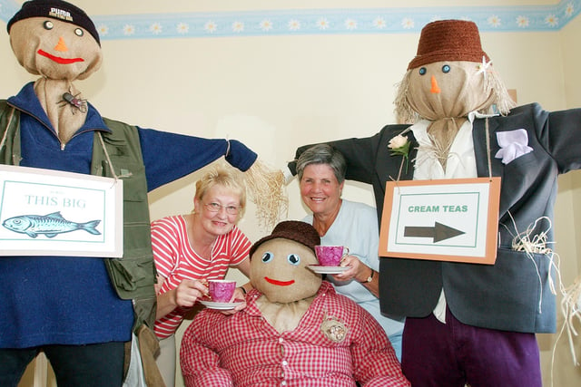 This scarecrow's tea party was held in Peterlee in 2004.