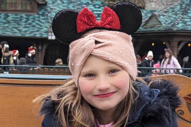 Lana Wakefield pictured the last time she was well on a holiday at Disneyland in November 2023.