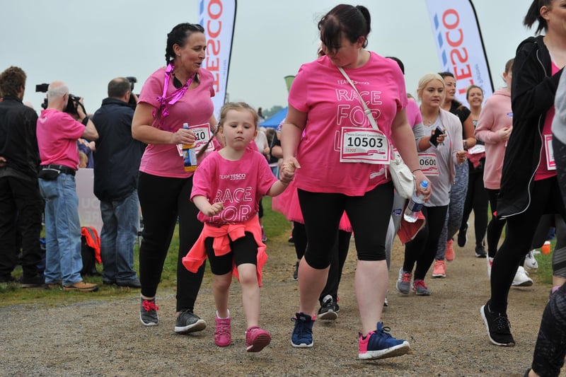 Runners of all ages take part in Race For Life as this 2018 photo shows.