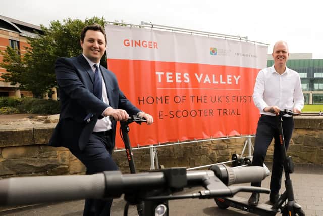 Tees Valley Mayor Ben Houchen and Paul Hodgins of Ginger.