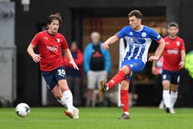 Kieran Wallace is keen for Hartlepool United to build momentum following their win over York City. Picture by FRANK REID