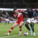 Middlesbrough's Hayden Hackney (left) and Millwall's Romain Esse. PA.