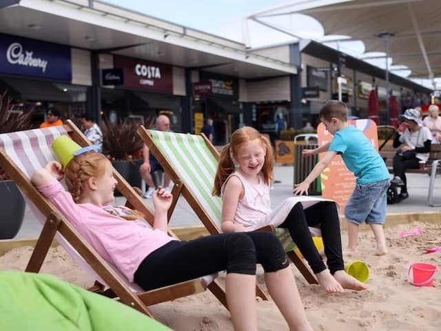 Isla Harrison (aged 9) and Amber Harrison (aged 8) enjoying BeachFest