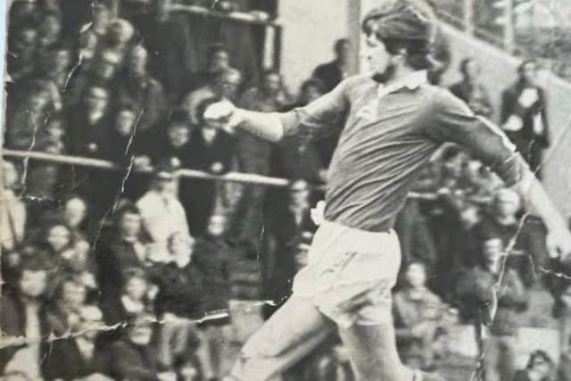 Terry Turnbull in action for Hartlepool United in the 1970s.