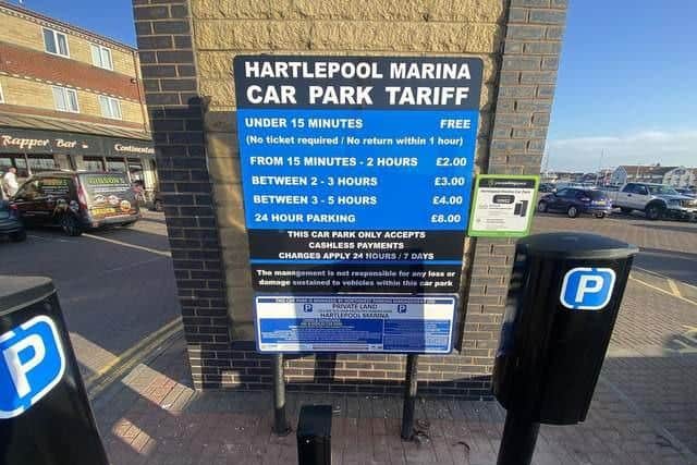 The car park became cashless in June this year.