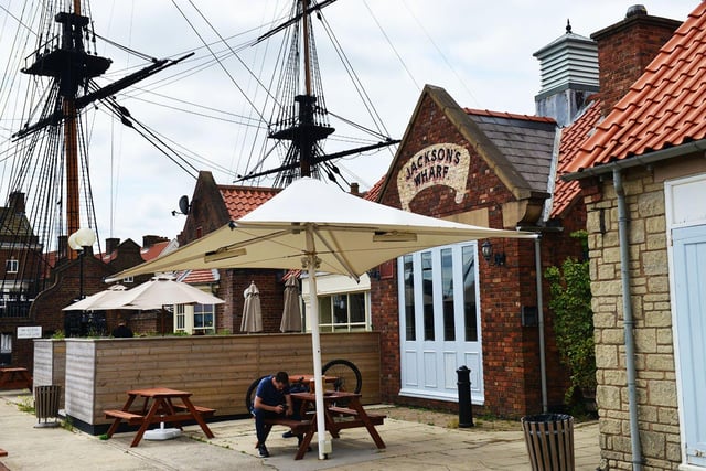 Is there a better place to spend the bank holiday weekend than with views of the marina and the HMS Trincomalee?