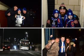 Pools fans set off for London before dawn.