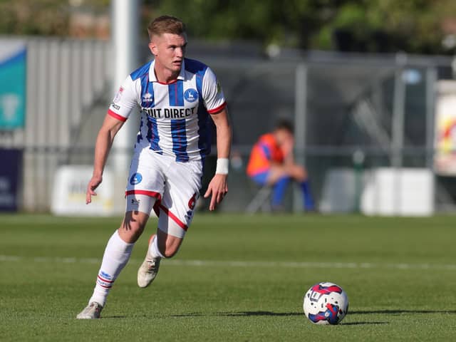 Mark Shelton is one of few Hartlepool United players remaining in the squad who featured against Crystal Palace in the FA Cup last season. (Credit: Jon Bromley | MI News)