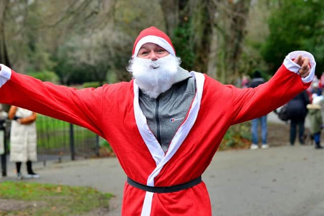 Runners got involved in the festive fun while raising money for charity.