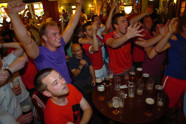 Look at the reaction as England equalise only for the goal to be ruled out.