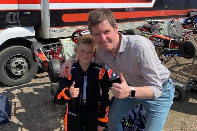 Jack with Rob Smedley of Total Karting Zero by Rob Smedley