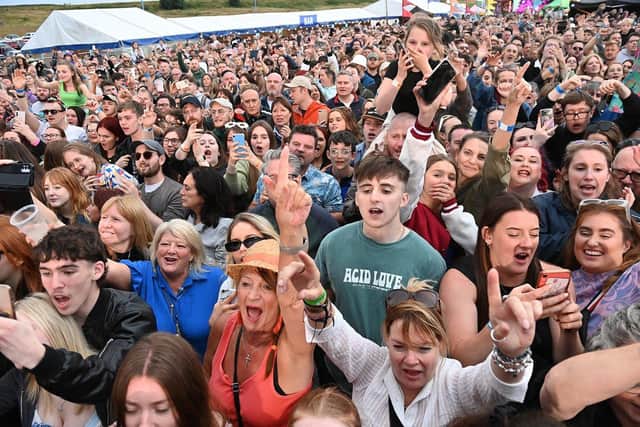 Music fans at the Soundwave Festival, Seaton Carew, during the summer. Picture by FRANK REID