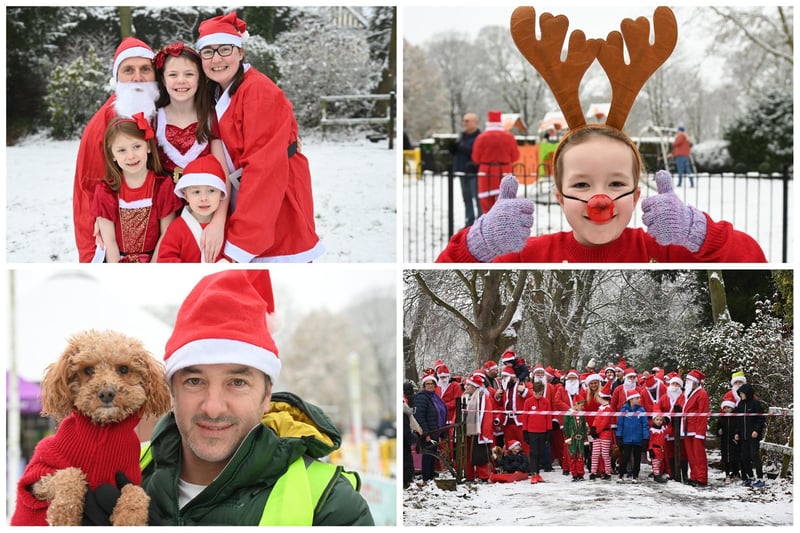 Just four of our fab photos from Alice House Hospice's 2023 Santa Run.
