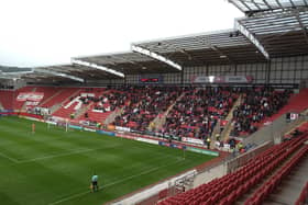 Middlesbrough fans at Rotherham.