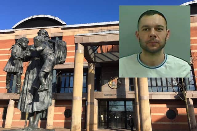Adam Wilkins was jailed for two years at Teesside Crown Court.
