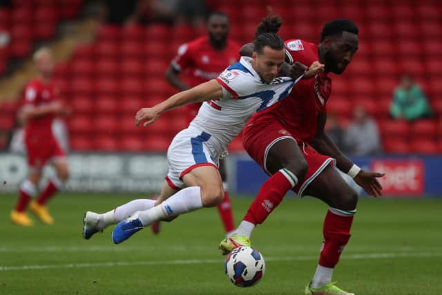 Jamie Sterry has also been struggling with an injury after the Hartlepool United defender missed the trip to Colchester United. (Credit: Mark Fletcher | MI News)