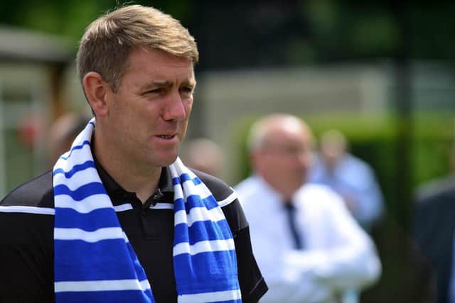 Hartlepool United manager Dave Challinor was among the mourners