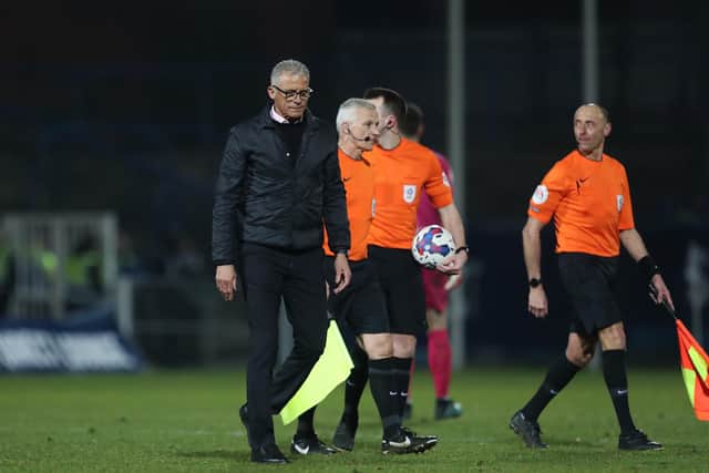 Keith Curle accepts the criticism which continues to come his way after Hartlepool United were beaten by Newport County. (Photo: Mark Fletcher | MI News)